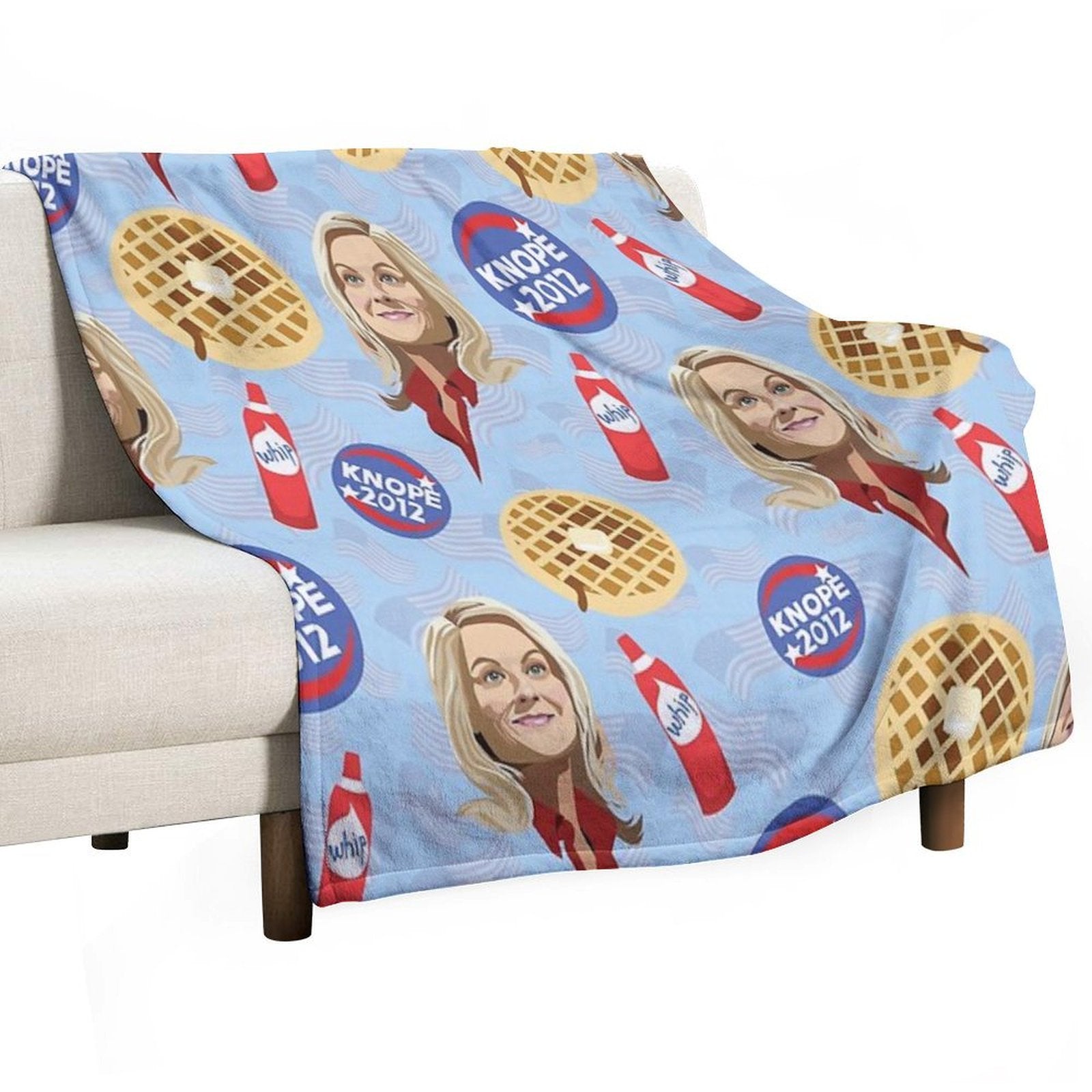 What's Important Friends, Waffles, And Work Travel-friendly Throw Blanket
