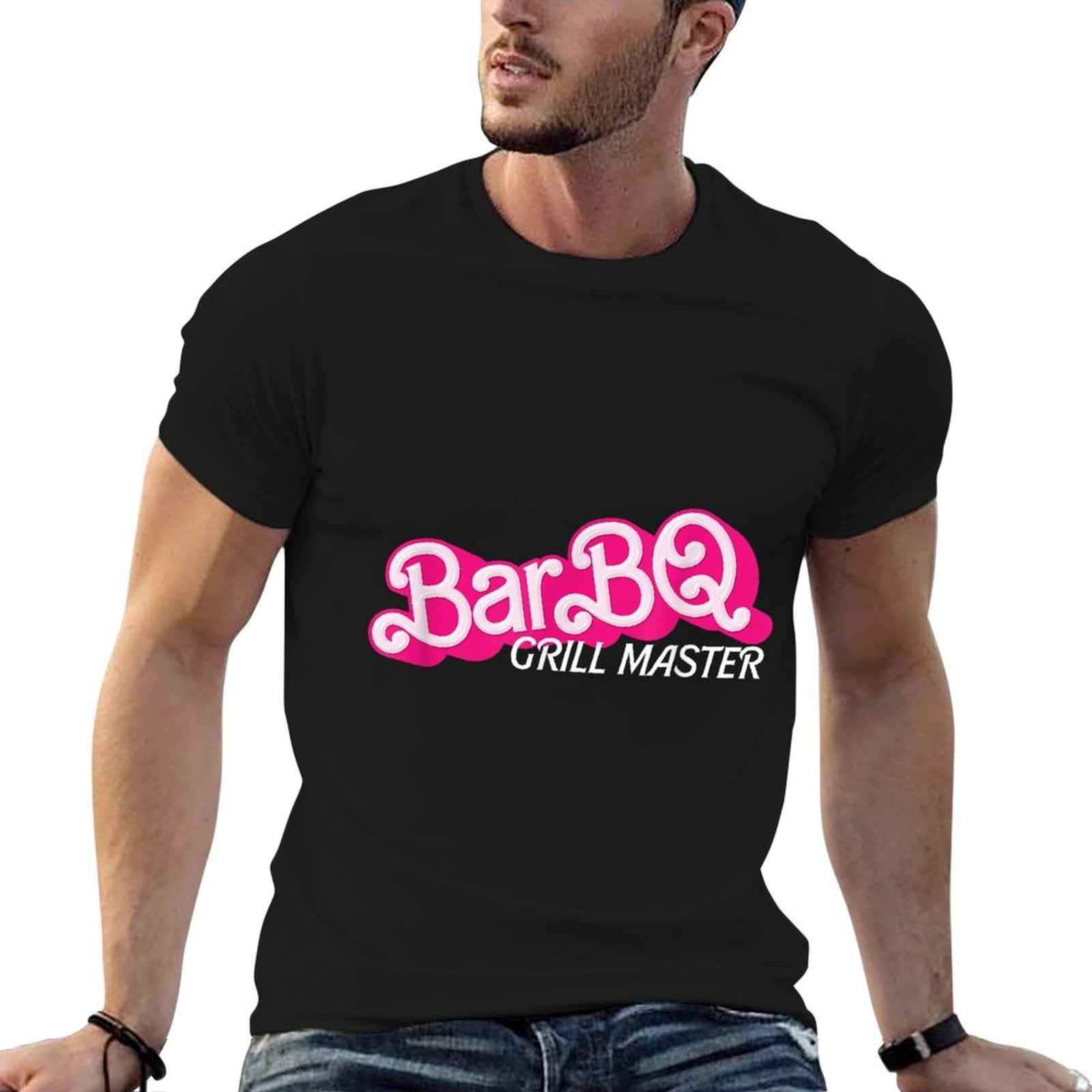 Barbecue Grill Pink Retro Funny BarBQ Classic Girl Gear  Eco-friendly Material T-Shirt