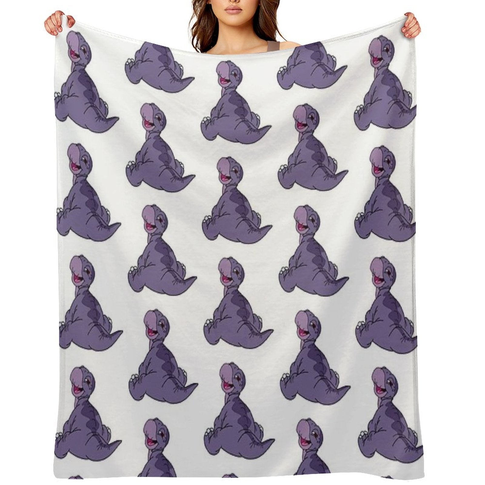 Baby Littlefoot Land Before Time Travel-friendly Throw Blanket