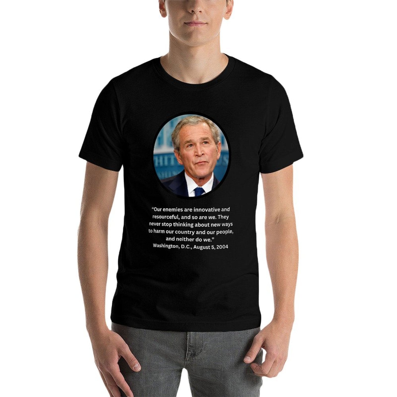 Bushisms - Funny George W. Bush Quotes  Lightweight T-Shirt