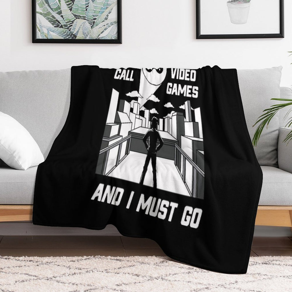 Boy Gamer Video Games Calling Boy Gamers Gift All-season Throw Blanket