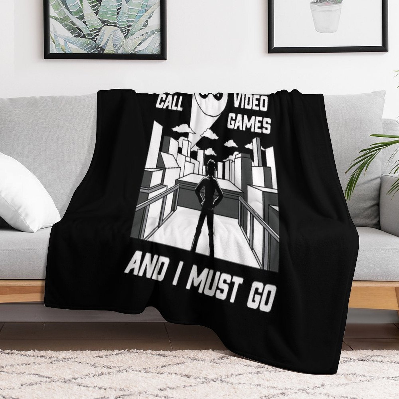 Boy Gamer Video Games Calling Boy Gamers Gift All-season Throw Blanket