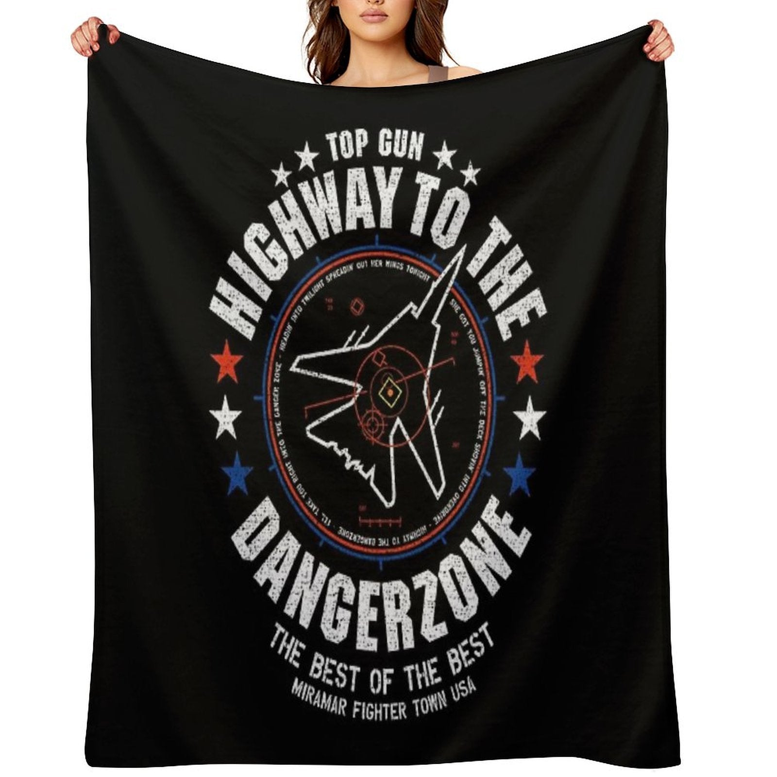 Highway To The Danger Zone Velvety-soft Throw Blanket