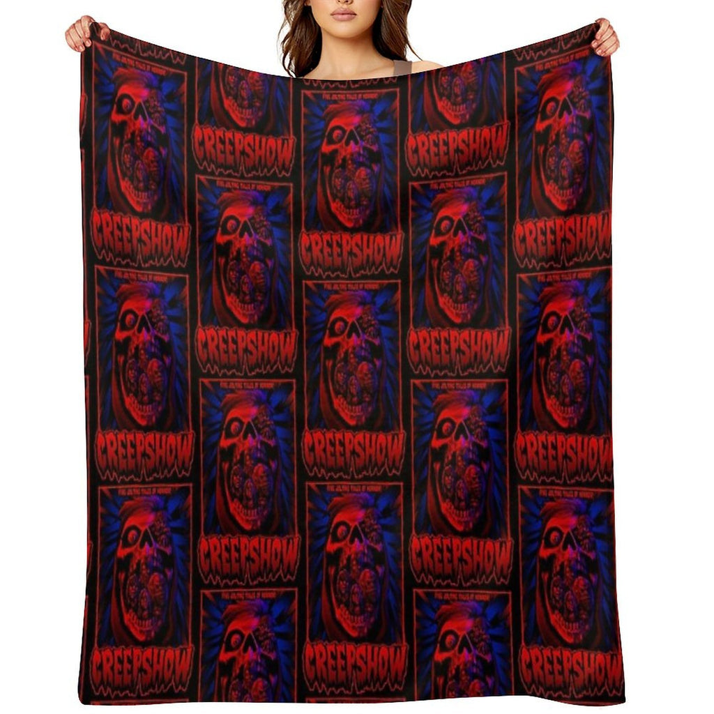 Five Jolting Tales of Horror! Shrink-resistant Throw Blanket