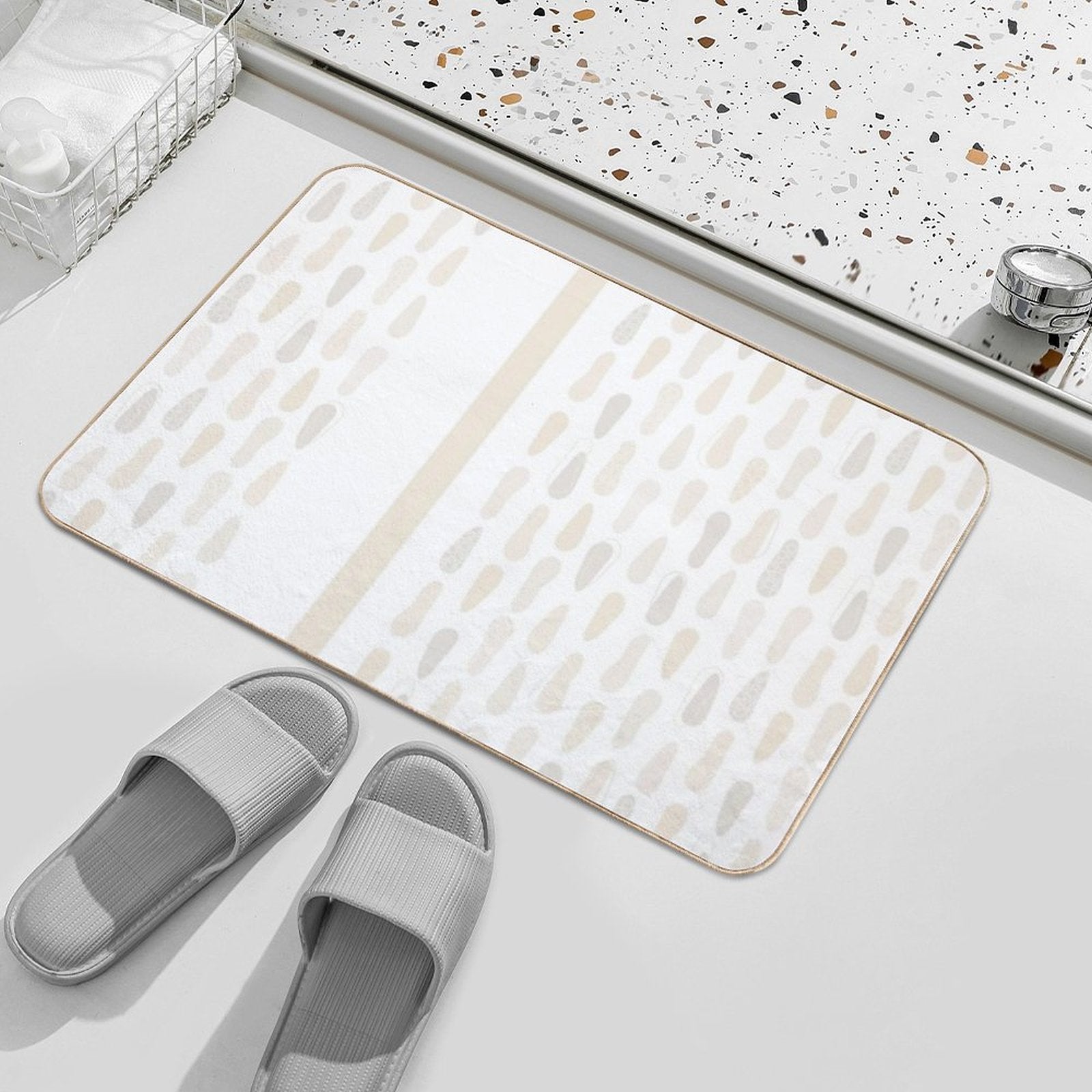 Organic Stonework  Slip-Resistant Bath Mat
