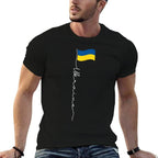 Ukraine Signature Pole - Patriotic Ukrainian  Tagless Design T-Shirt