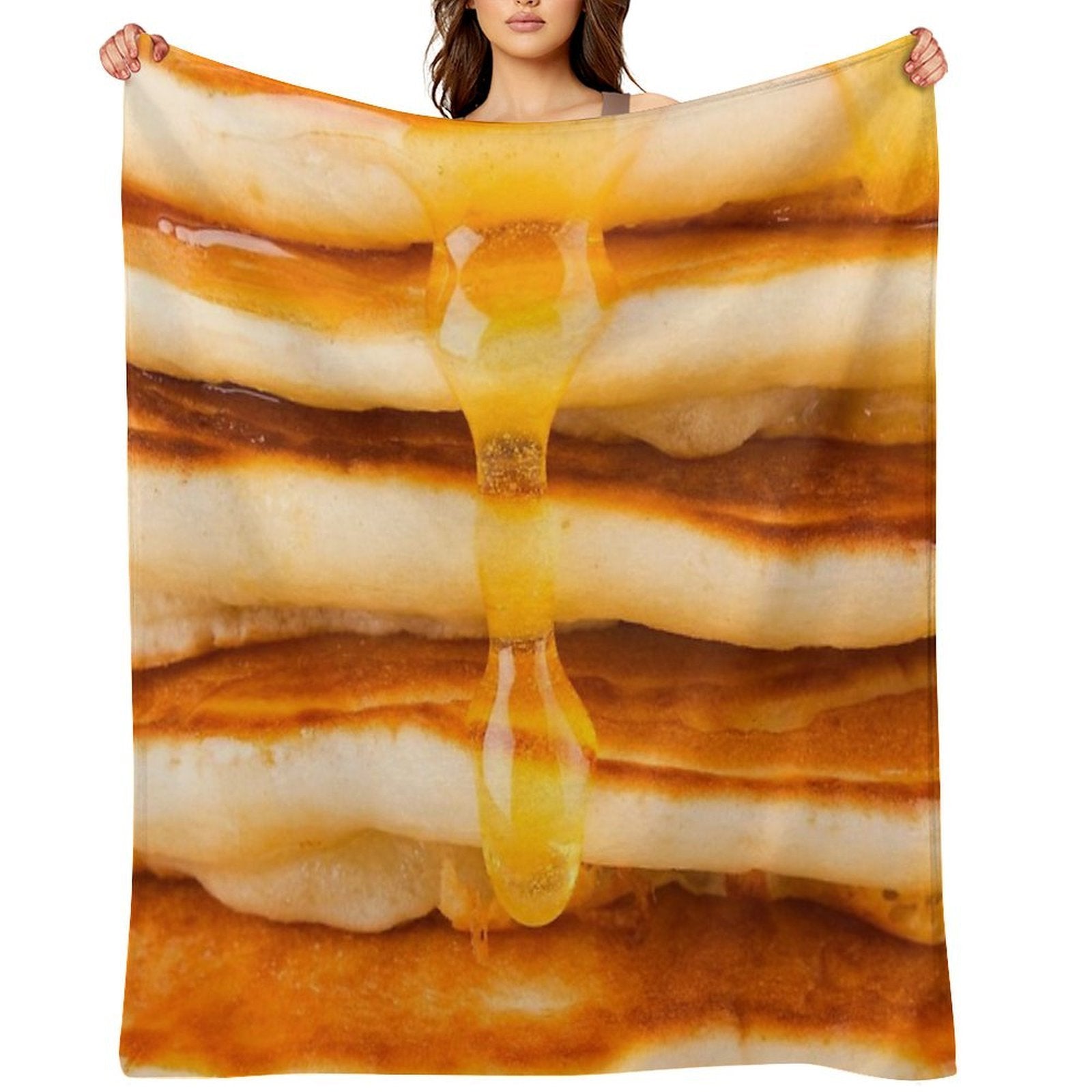 Pancakes Easy Care Throw Blanket