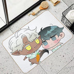 Chibi Dear Door 9  Stain-Proof Bath Mat