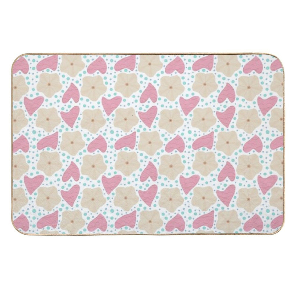 Moon Flower - White Durable Bath Mat