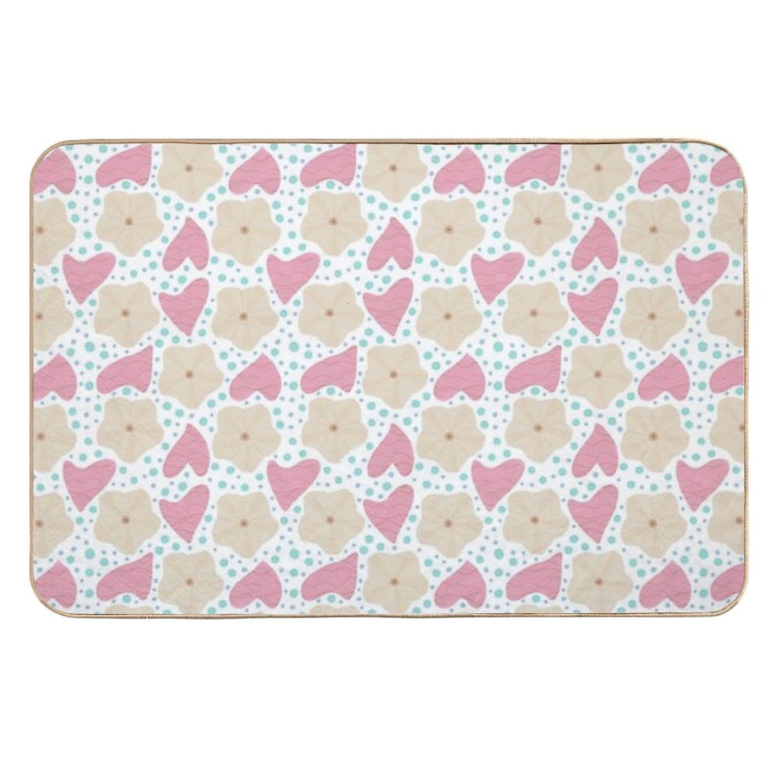 Moon Flower - White Durable Bath Mat