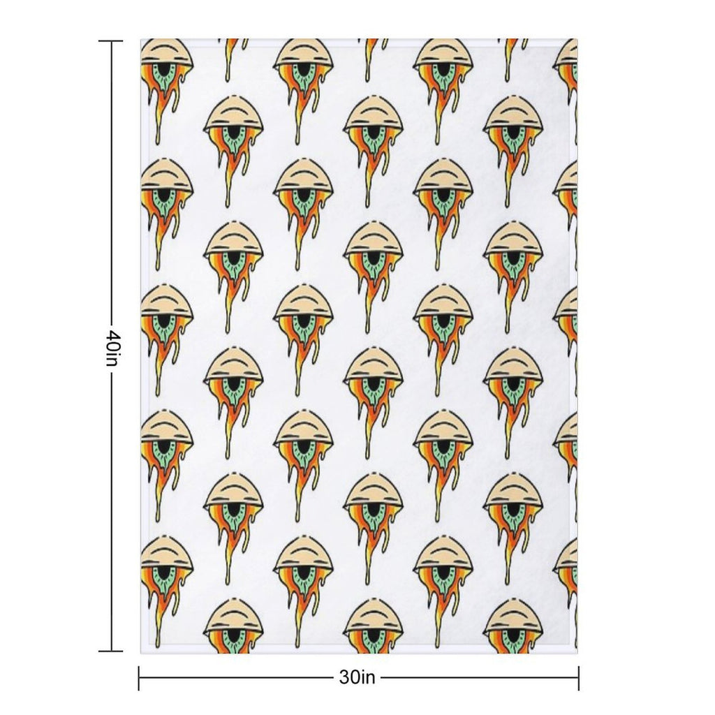 Trippy Eye Shrink-resistant Throw Blanket