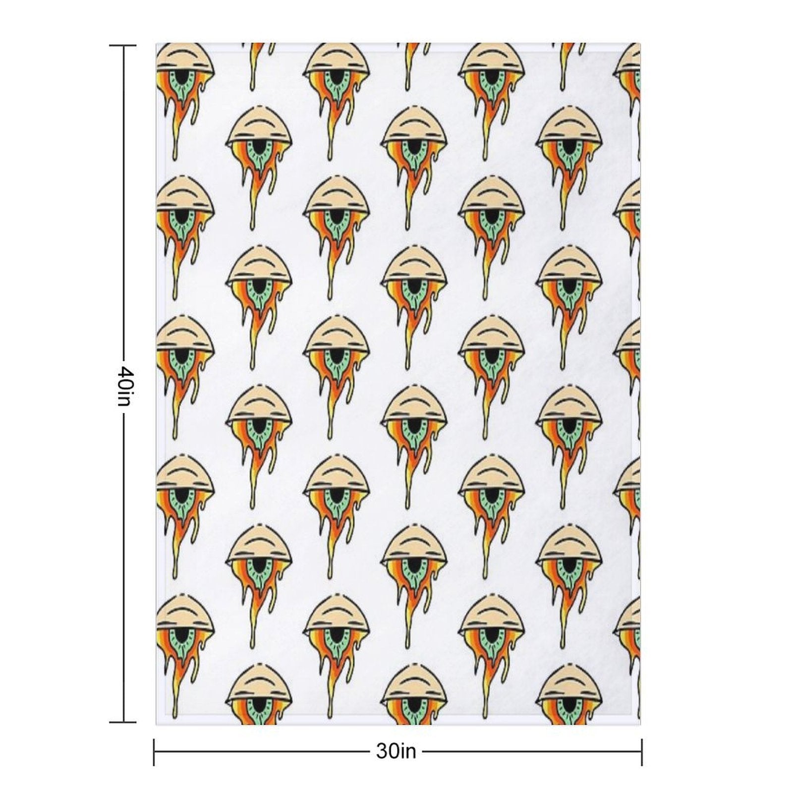 Trippy Eye Shrink-resistant Throw Blanket