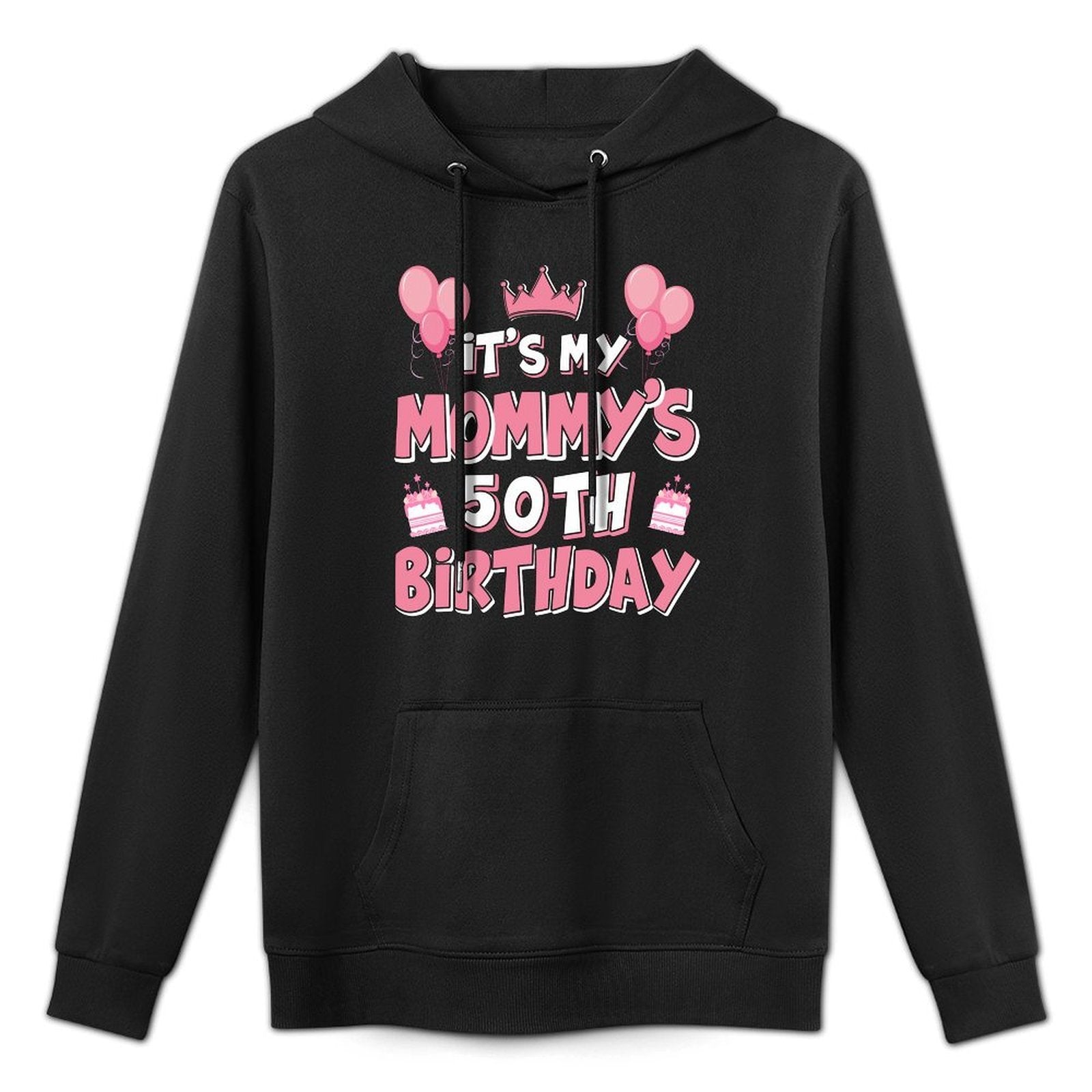 Balloons It's My Mommy's 50th Birthday 1975 50 Years Old Customizable Surface Hoodie