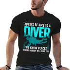 Cool Scuba Diving For Men Women Open Water Ocean Diver Lover  Fade-proof Color T-Shirt