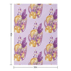 Lavender Lemonade Quick-dry Throw Blanket