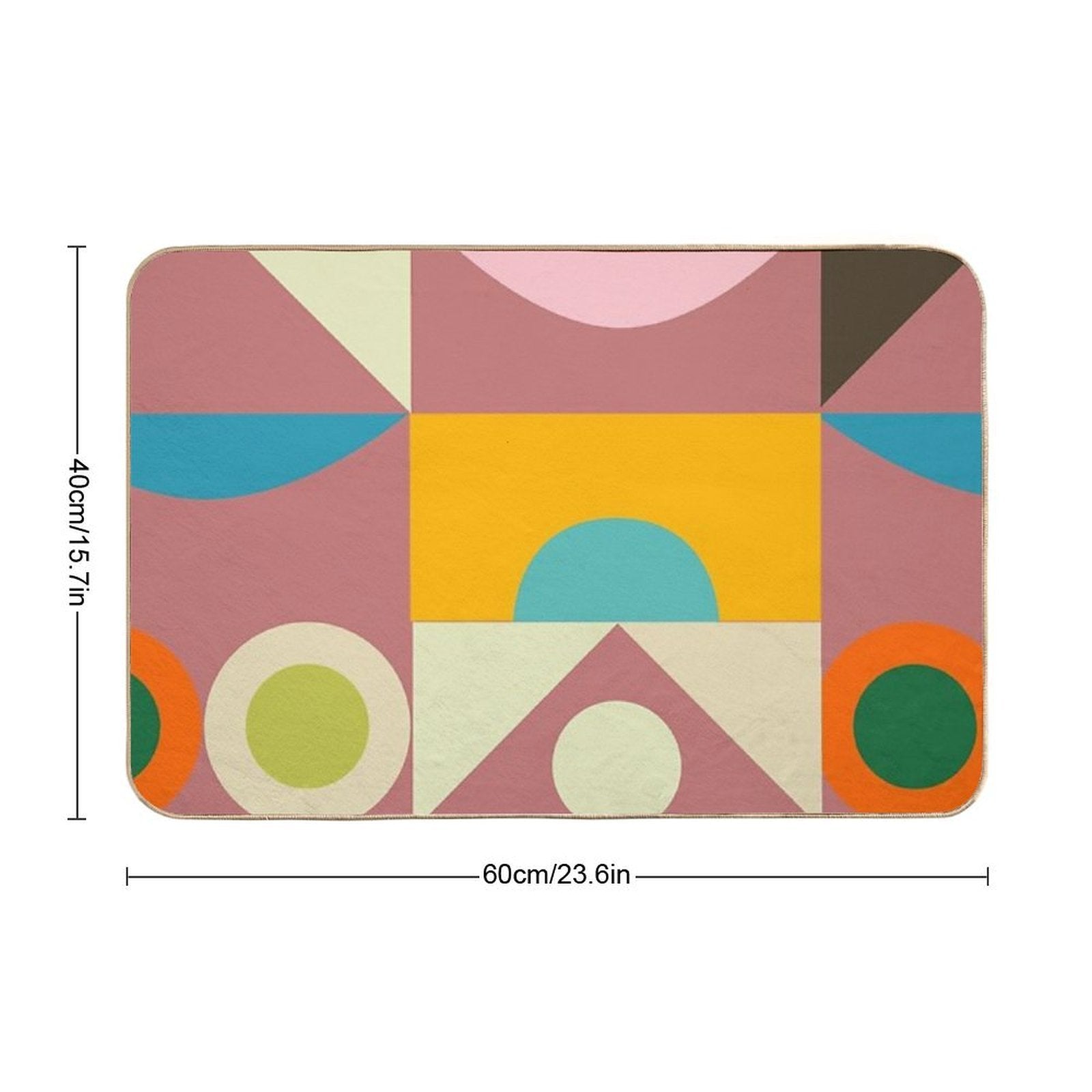 Club Mod Dance Pink  Long-Lasting Bath Mat