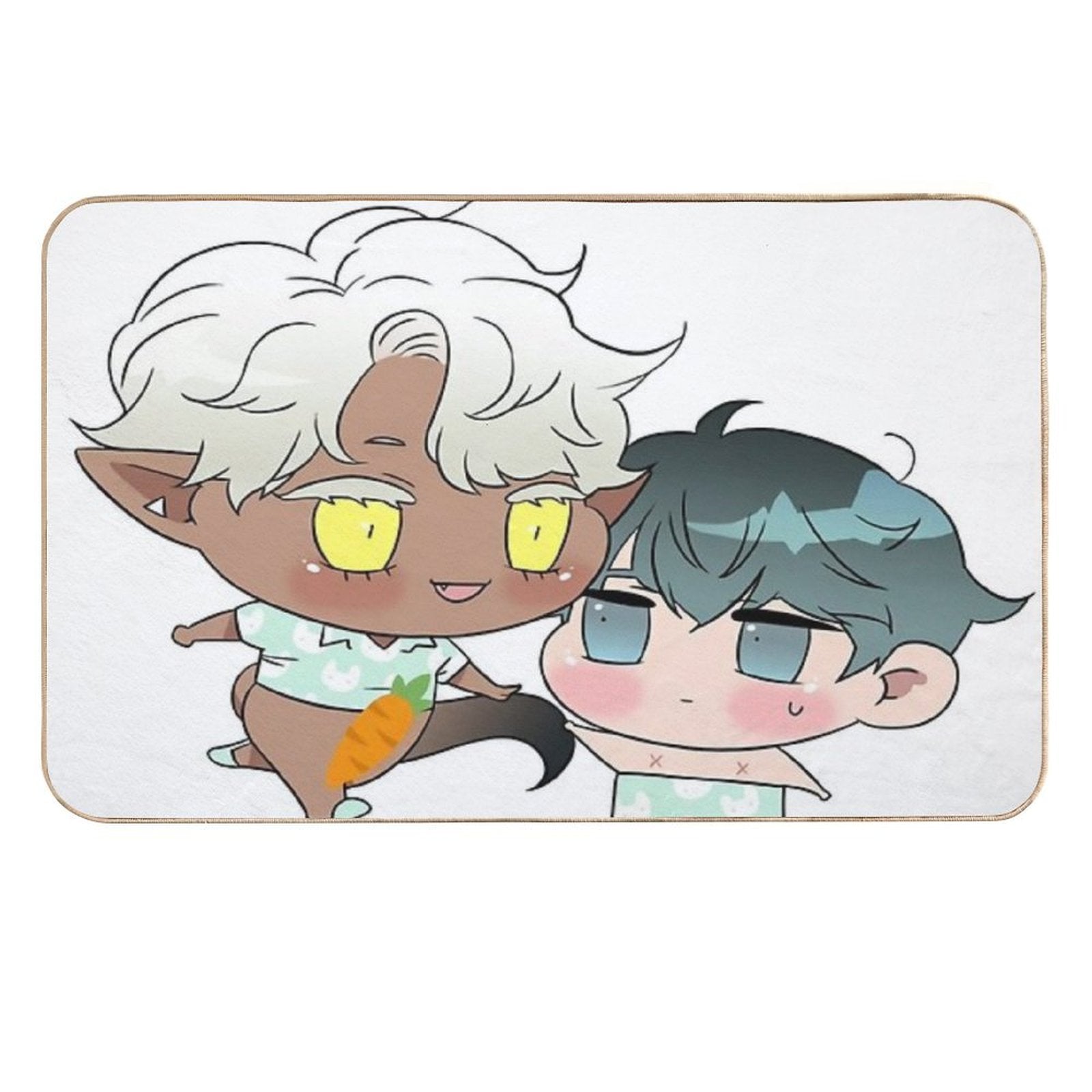 Chibi Dear Door 9  Fade-Resistant Bath Mat