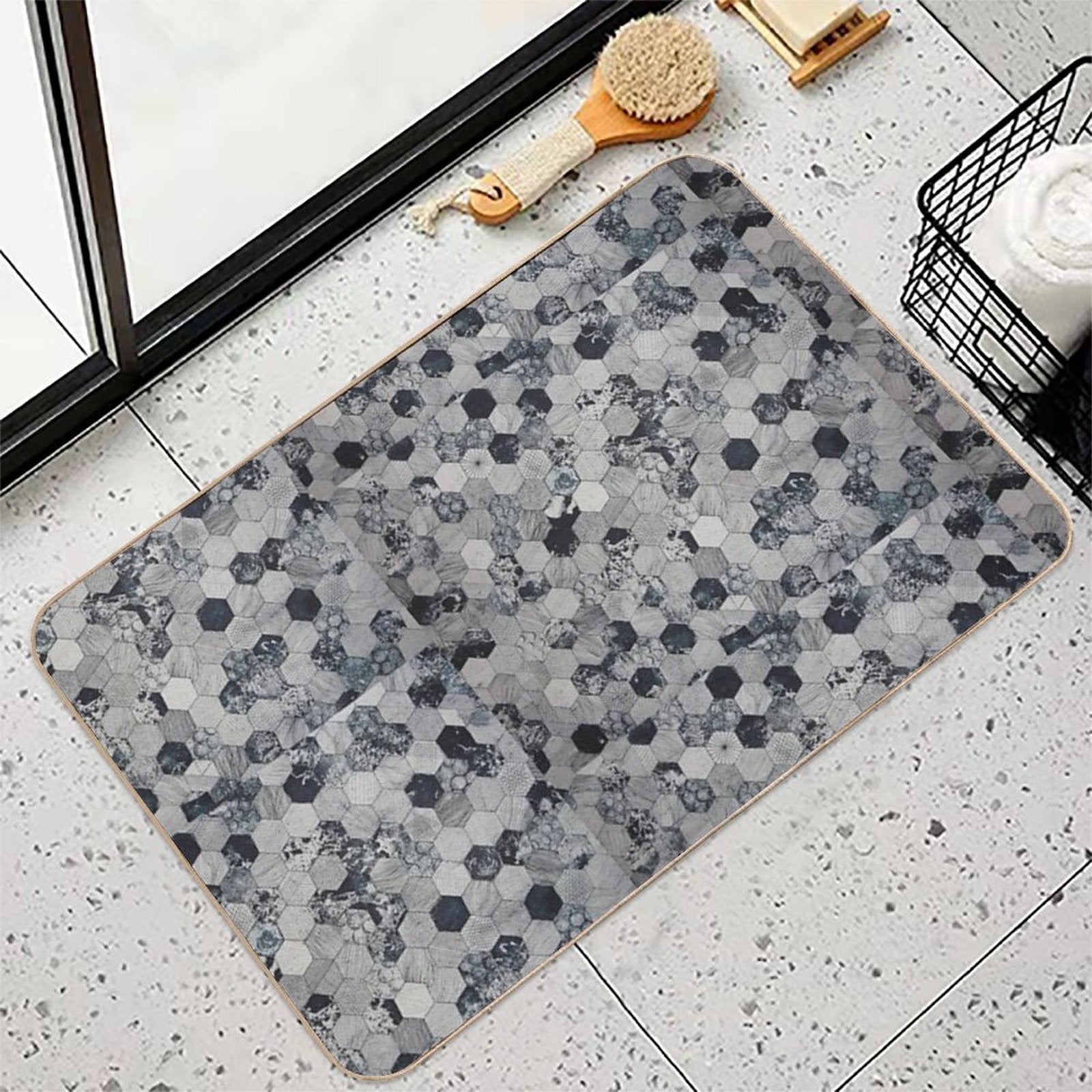 Tile Pattern  Eco-Friendly Bath Mat