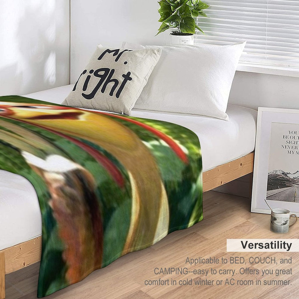 Chicken Joe Plush Throw Blanket