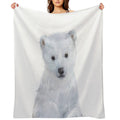 Little Polar Bear Eco-conscious Throw Blanket