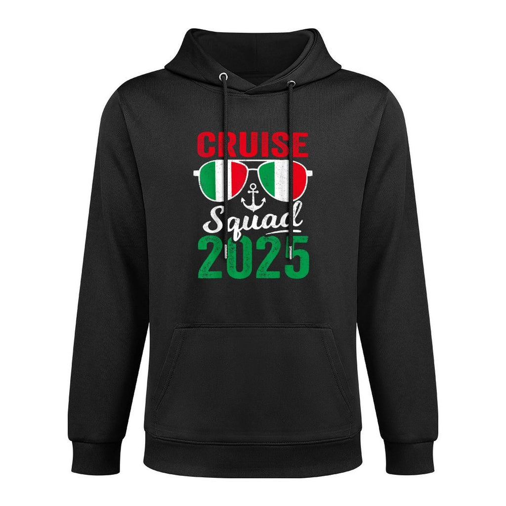 Italy Cruise Squad 2025 Summer Vacation Matching Family Machine Washable Hoodie
