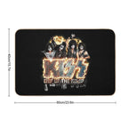 KISS ® The Band - End of The Road on Fire Logo  Absorbent Bath Mat