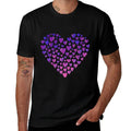 Purple And Pink Ombre Hearts Comfortable T-Shirt