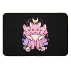Kawaii Pastel Goth Cute Creepy Occult Cerberus  Multi-Purpose Bath Mat
