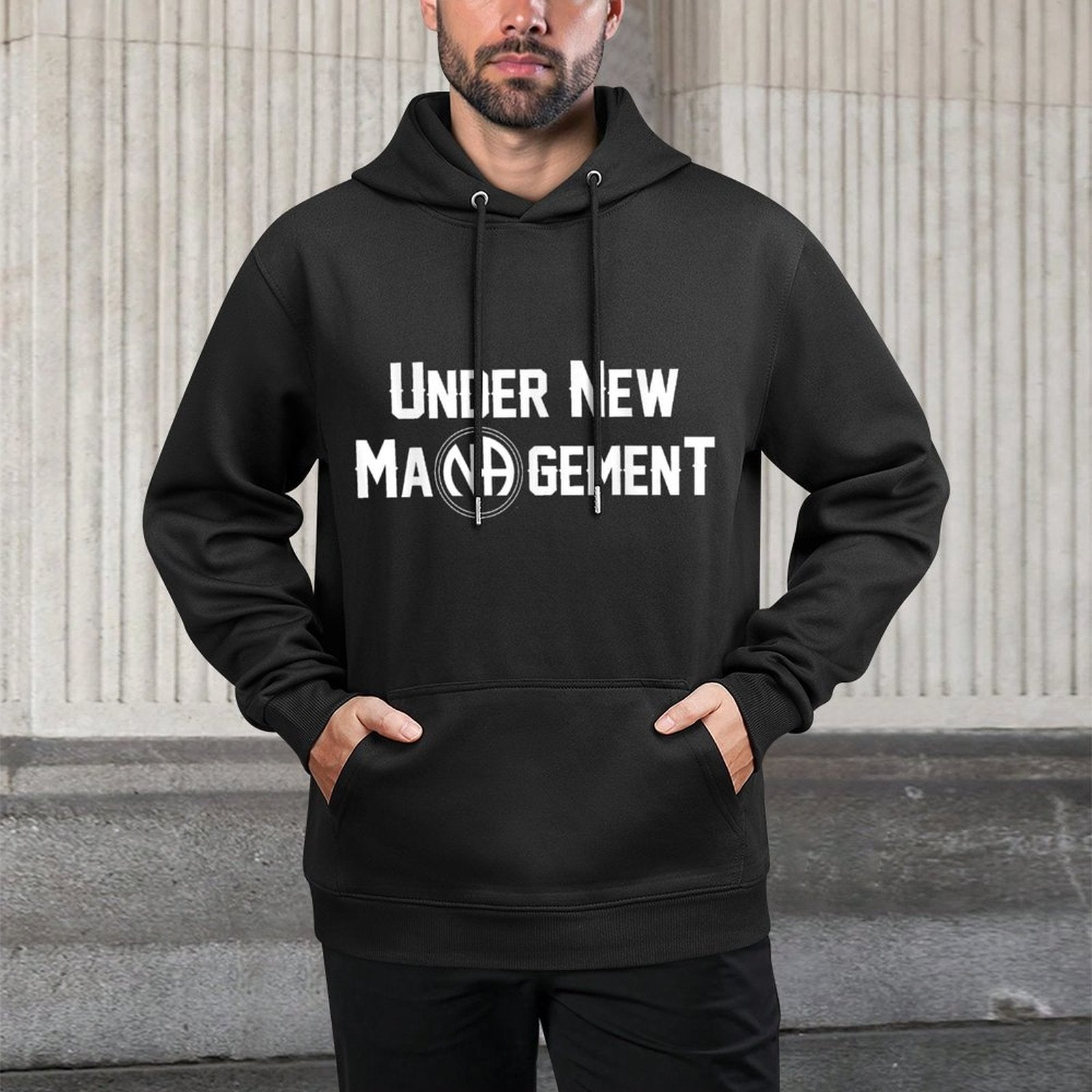 Under New Management Narcotics Anonymous Design Shrink-Resistant Hoodie