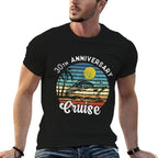 30th Wedding Anniversary Cruise Romantic Anniversaries  High-quality Stitching T-Shirt