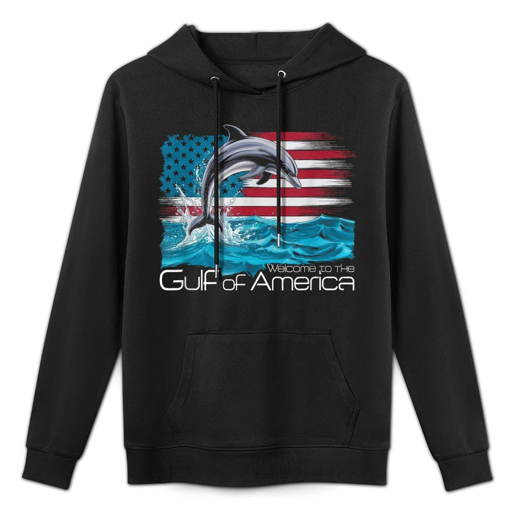 Gulf Of USA America Gift Men Women Flag Beach Easy Care Hoodie