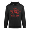 Cowgirl Riding Tiger Hell Cat Vintage Adjustable Hood Hoodie