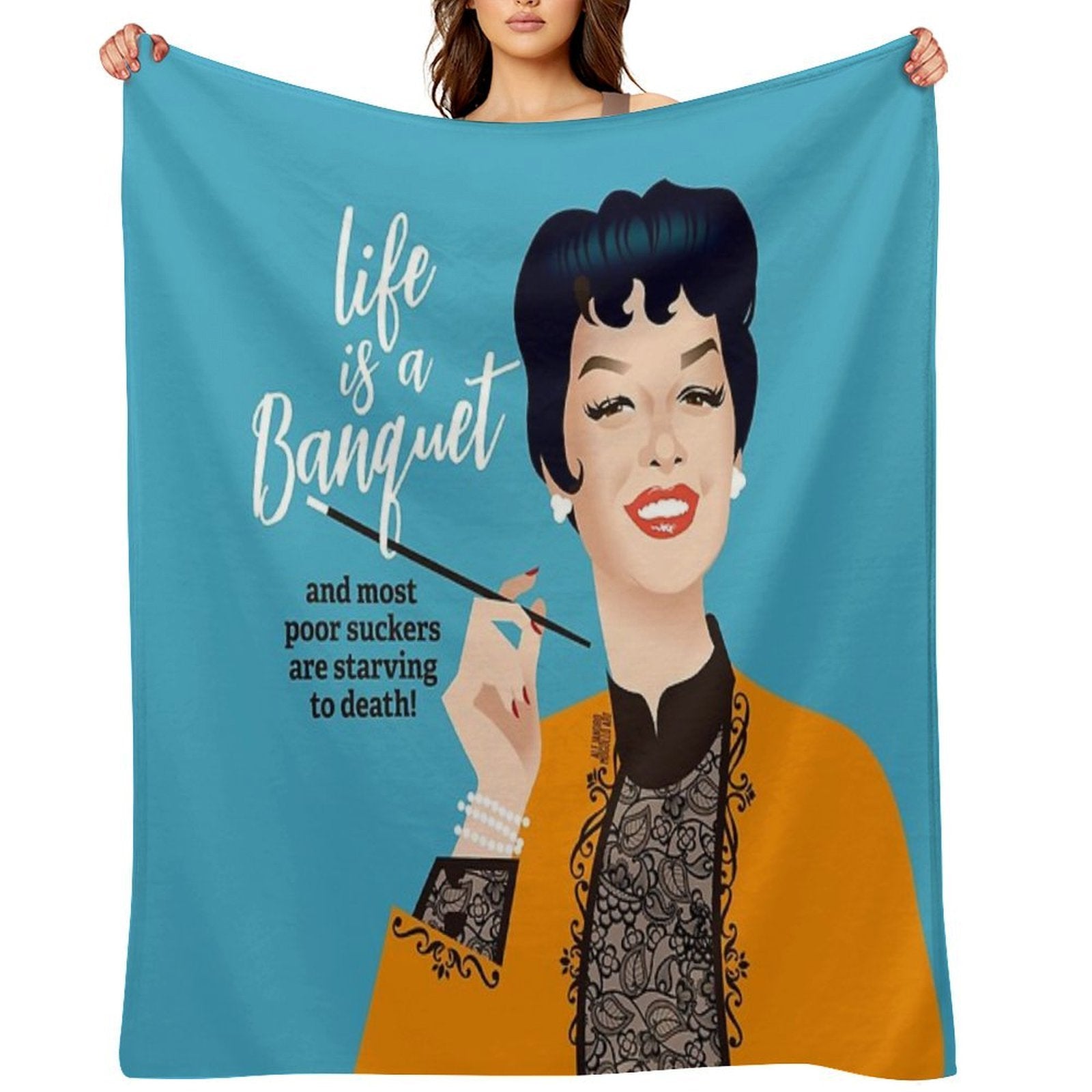 Banquet! Easy Care Throw Blanket