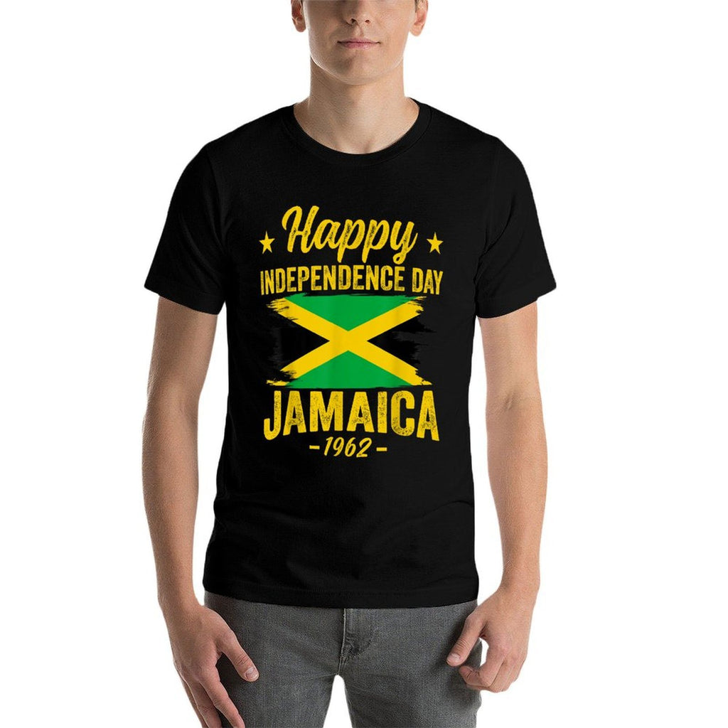 Happy Independence Jamaica Est 6th August 1962 Jamaican  Polyester Blend T-Shirt