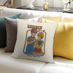Rainy Day Fun Soft Skin-Friendly Throw Pillow