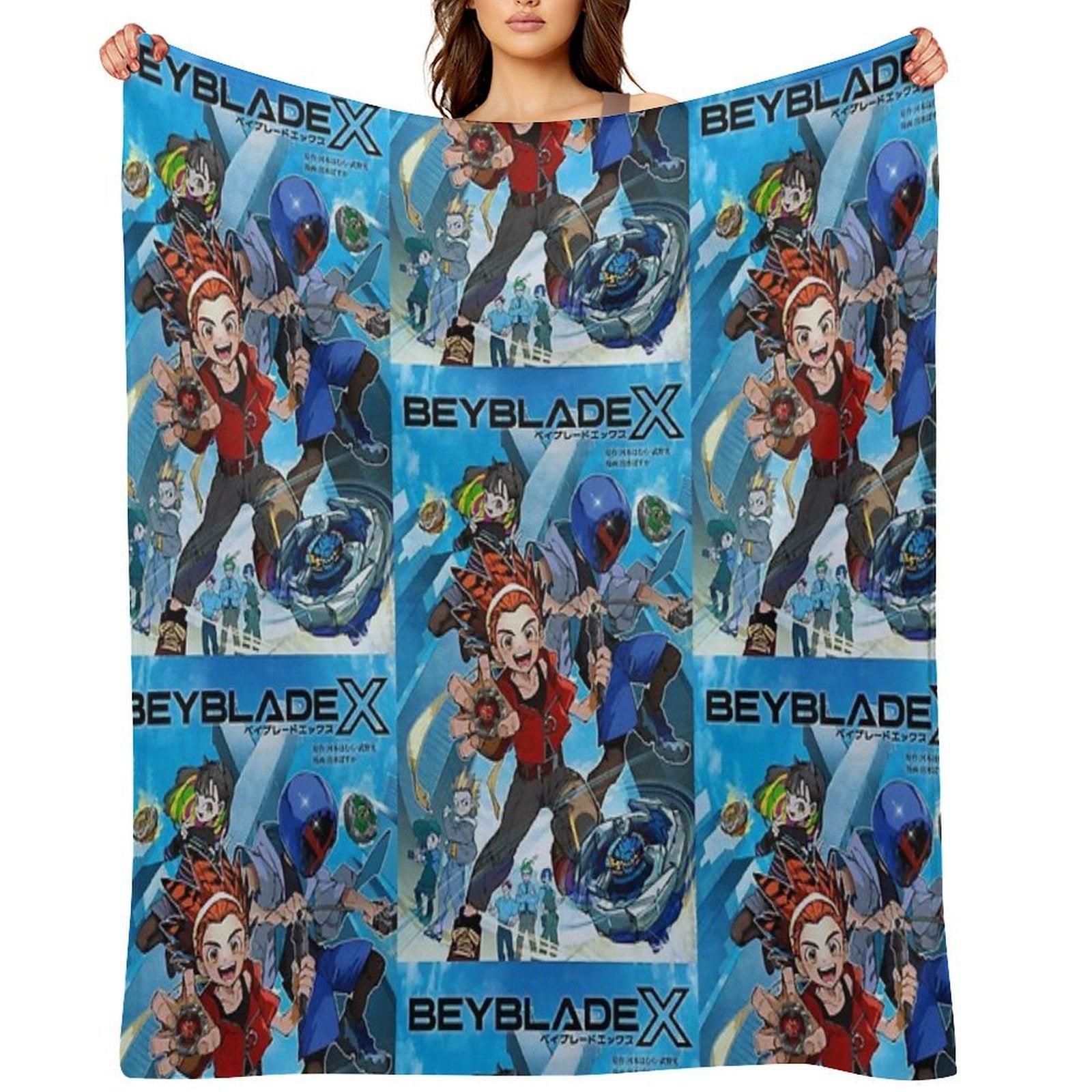 Beyblade X Lightweight Throw Blanket