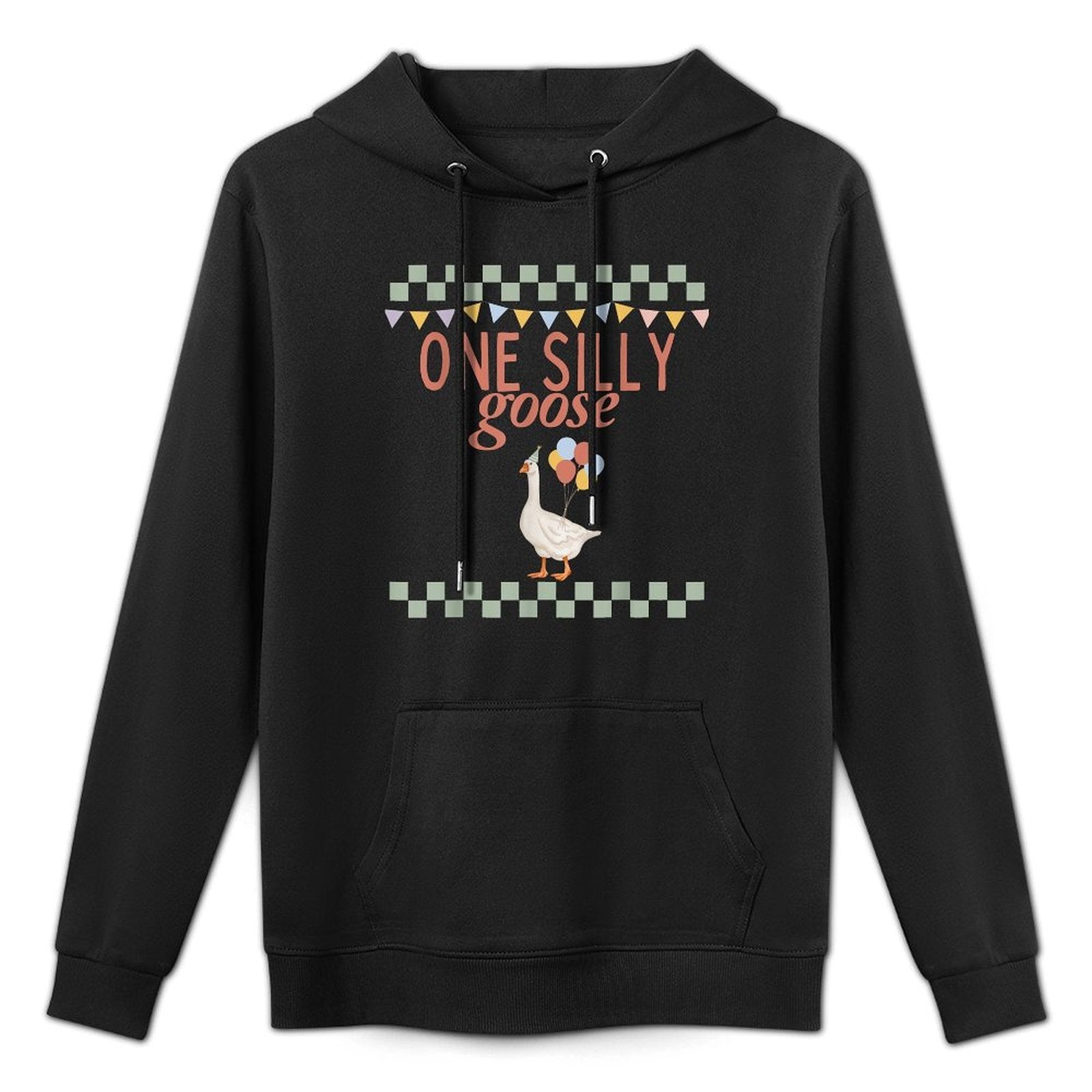 One Silly Goose First Birthday Matching Cake Smash Moisture-Wicking Hoodie