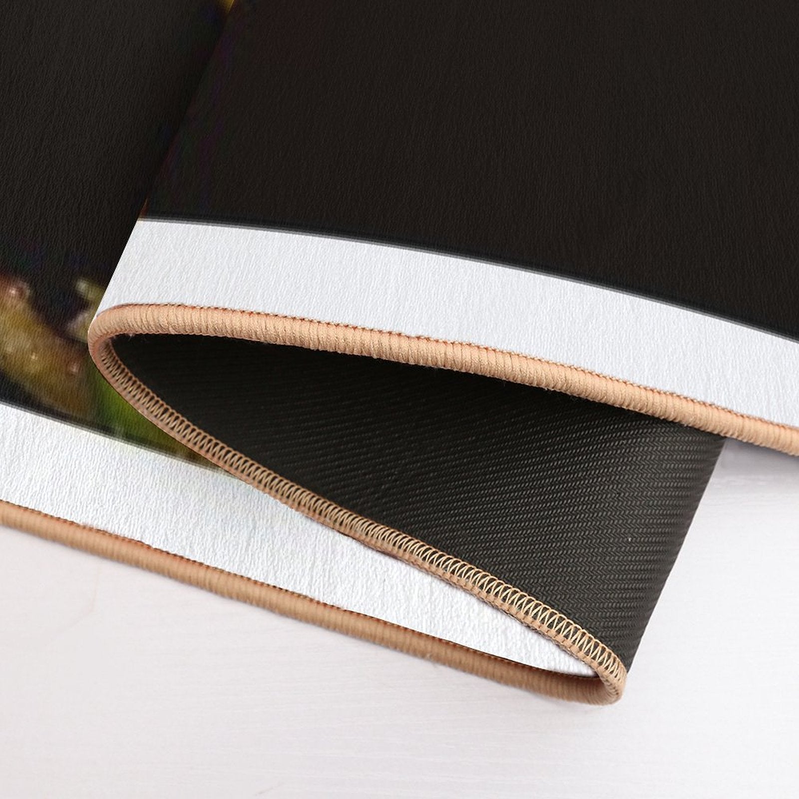 Vibrant Freesia Bloom with Dew Drops – Macro Floral Photography Fressia  Odorless Bath Mat