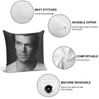 Henry Cavill Soft Hidden Zipper Throw Pillow