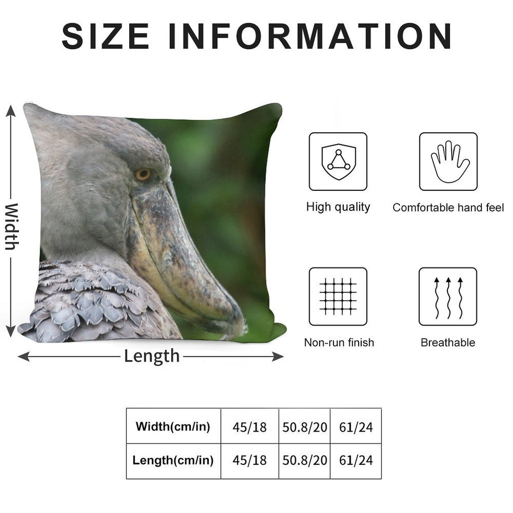 Shoebill Soft Warmth Comfort Throw Pillow