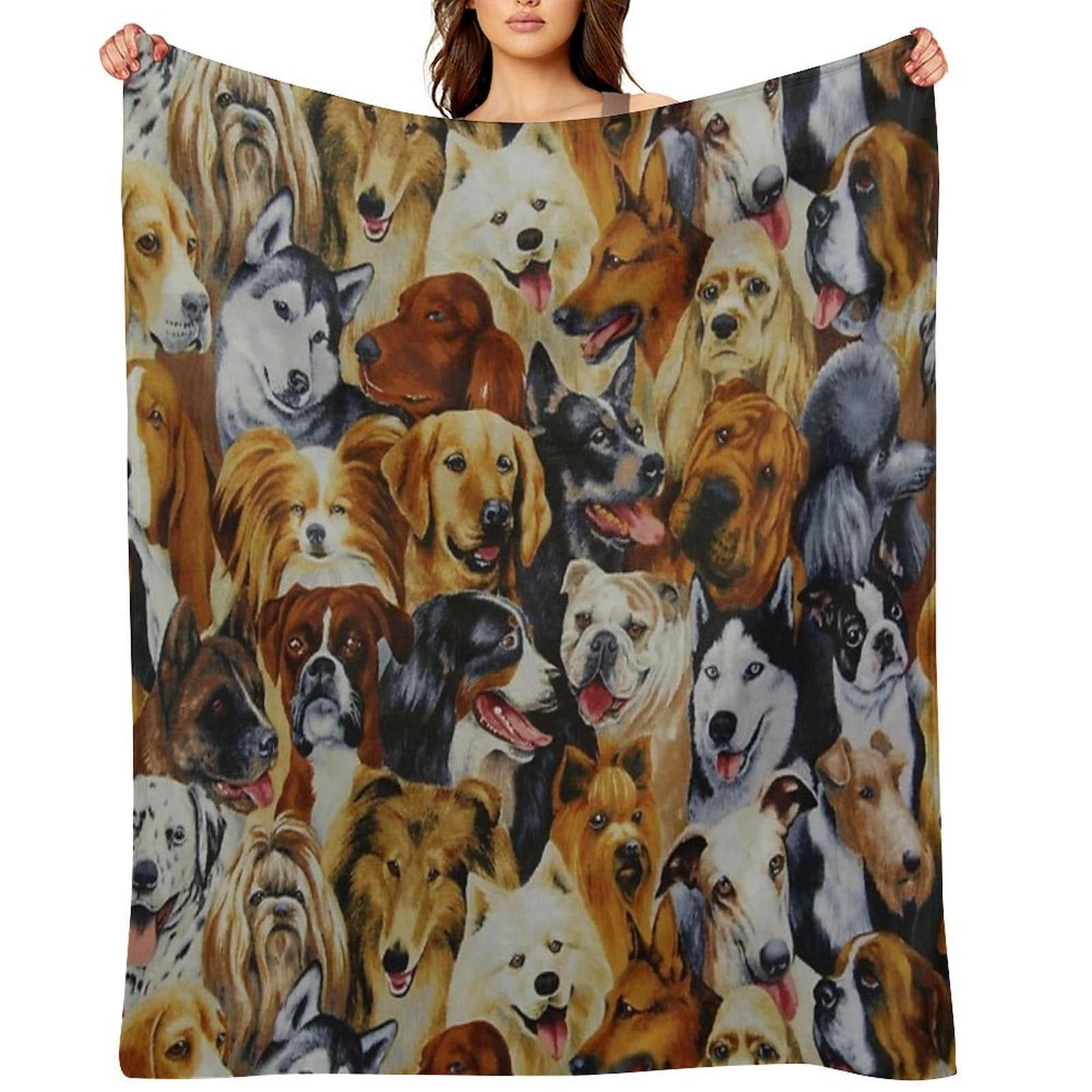 Dog Lovers Quick-dry Throw Blanket