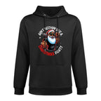 African American Santa Claus Christmas Pajama MenWomen Customizable Surface Hoodie