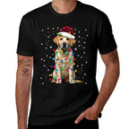 Yellow Labrador Retriever Christmas Tree Light Pajama Dog  Odor-resistant T-Shirt