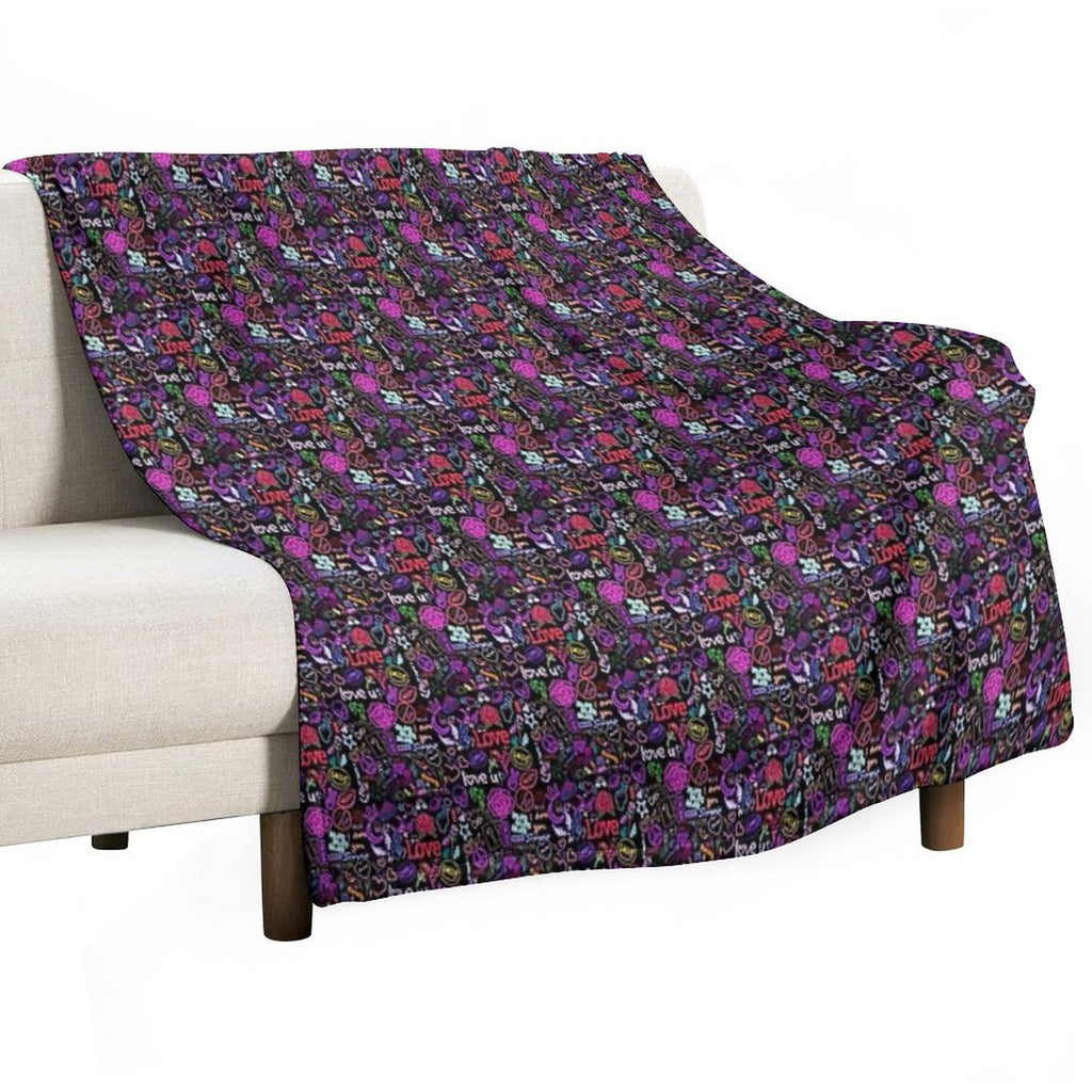 Língua Easy Care Throw Blanket