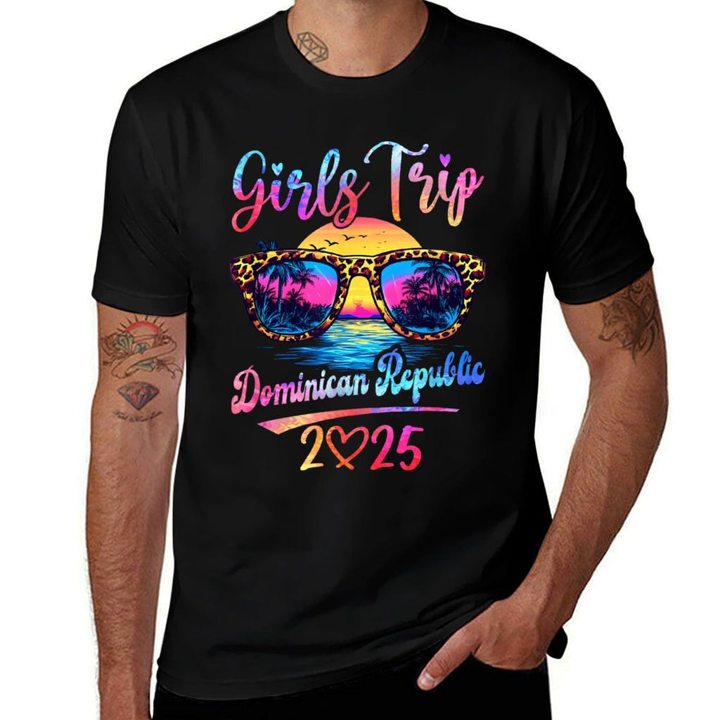 Girls Trip Dominican Republic 2025 Matching Summer Vacation  Versatile T-Shirt