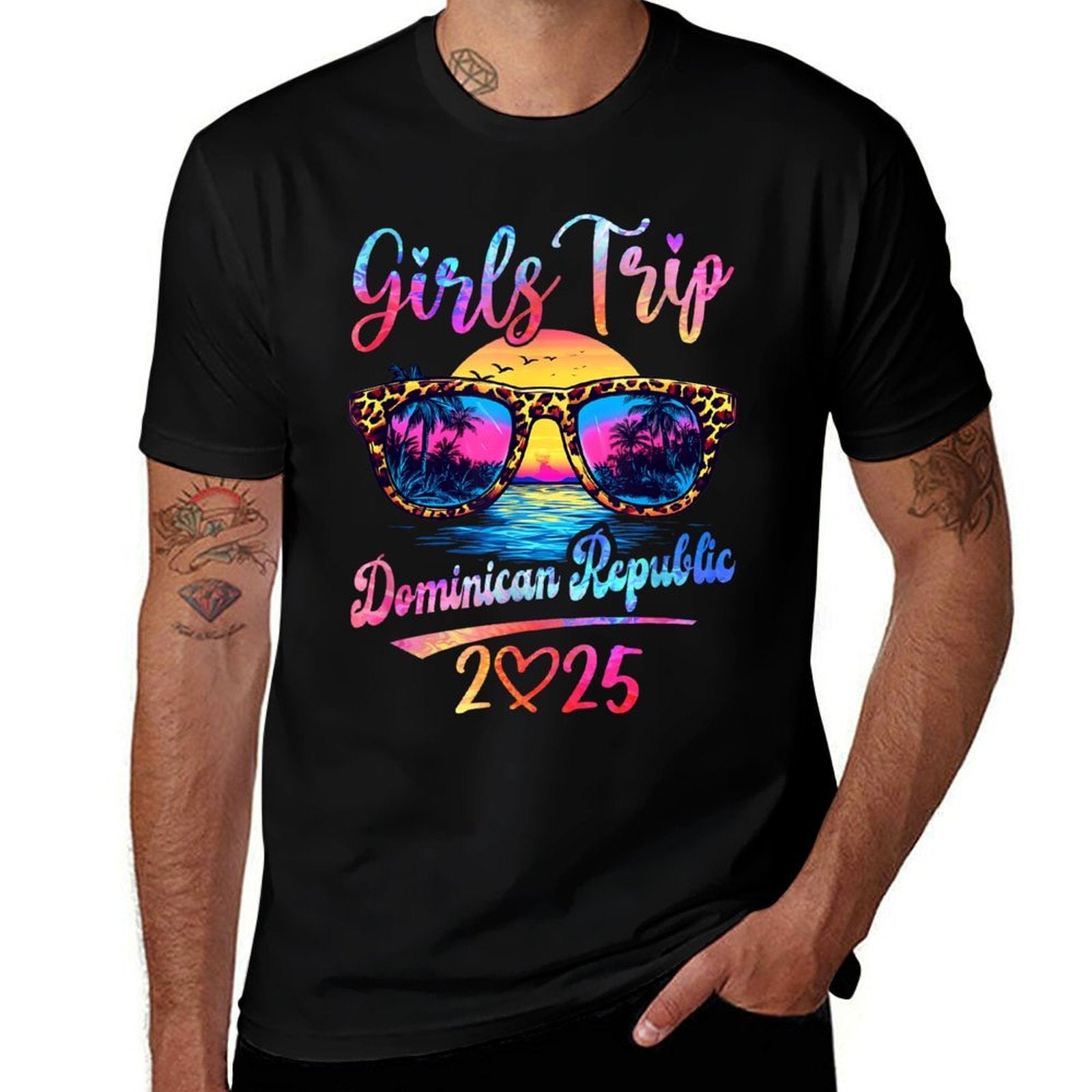 Girls Trip Dominican Republic 2025 Matching Summer Vacation  Versatile T-Shirt