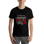 Its The Most Wonderful Time of The Year Red Christmas Tree  Cotton T-Shirt
