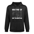 What Part Of Don't You Understand  Funny Math Teacher Gift, Black, Small, Moisture-Wicking Hoodie