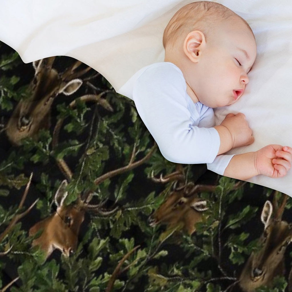 Mystic Botanical Vintage Forest Night Animals Nightgarden Gift-ready Throw Blanket