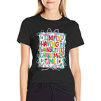 Whimsical Christmas Quote for Holiday Lovers  Fade-proof Color T-Shirt